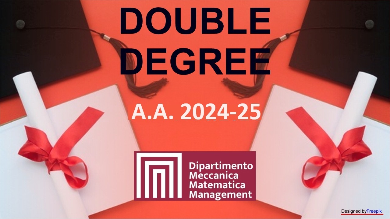 Bando di selezione mobilità individuale studentesca per l'a.a. 2024/2025 nell’ambito degli accordi di Double Degree del DMMM