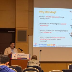 IMRlab attending ISMAR 2025, to organize the WEXR workshop and present a conference paper